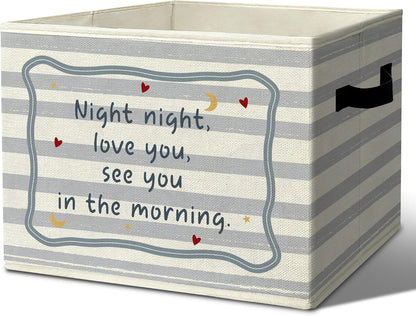 Rustic Where the Wild Ones Play Storage Bins Boxes with Handles - Colors B