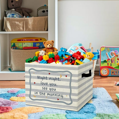 Rustic Where the Wild Ones Play Storage Bins Boxes with Handles - Colors B