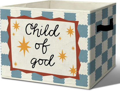 Rustic Where the Wild Ones Play Storage Bins Boxes with Handles - Colors B