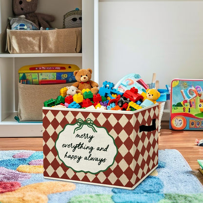 Rustic Where the Wild Ones Play Storage Bins Boxes with Handles - Colors B