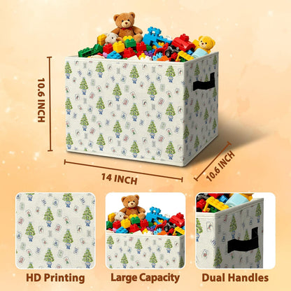 Rustic Where the Wild Ones Play Storage Bins Boxes with Handles - Colors B