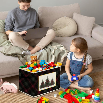 Rustic Where the Wild Ones Play Storage Bins Boxes with Handles - Colors B