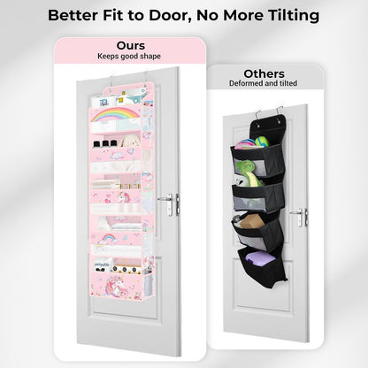 Over the Door Organizer Diaper Toy Nursery Hanging Shelf, Rainbow