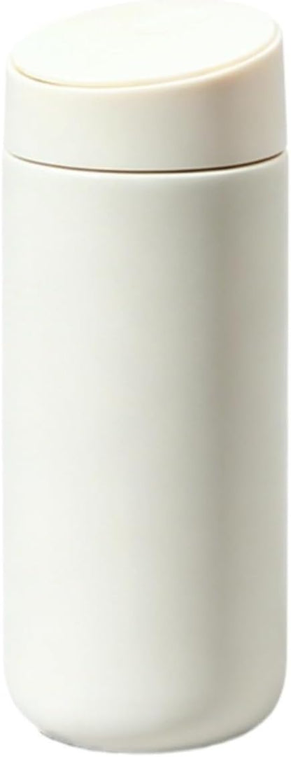 Minimalist Insulated Tumbler for Calm Daily Rituals, 16oz Double Wall Slide Lid Coffee Cup for Home Office Travel (Dark Gray)