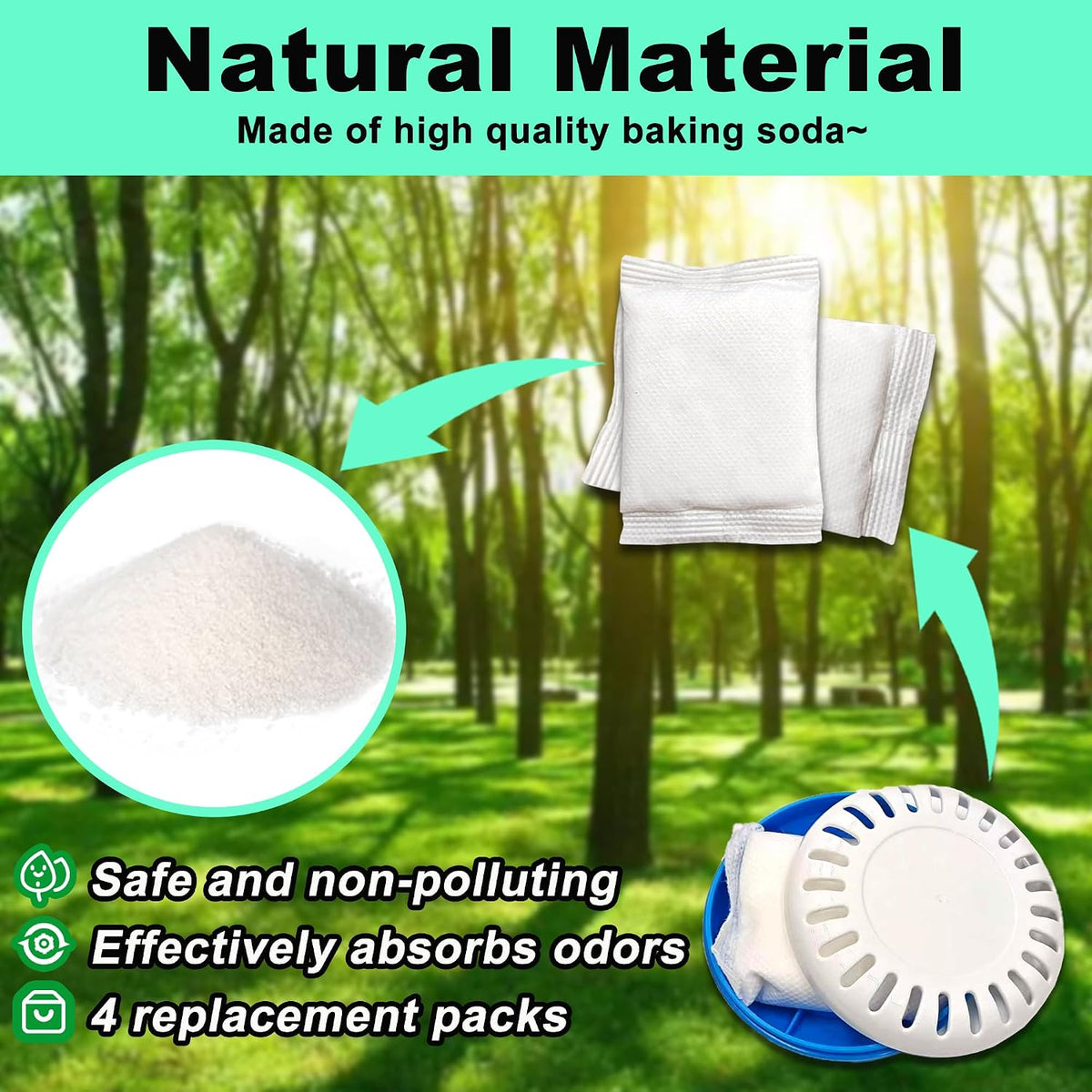 4-Pack Odor Eliminator Cartridge for Munchkin Step Diaper Pail