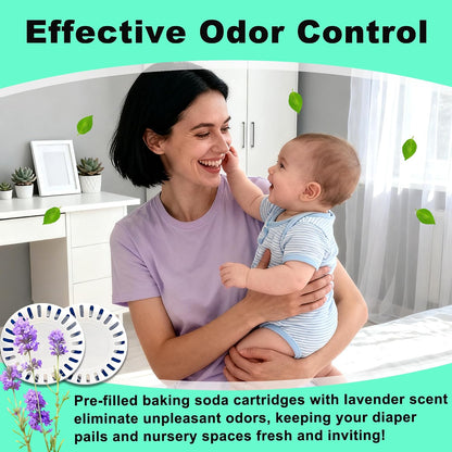 4-Pack Odor Eliminator Cartridge for Munchkin Step Diaper Pail