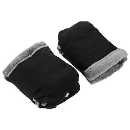 Waterproof Stroller Gloves with Universal Fit Design and Comfortable Grip, Velvet and Nylon Material Hand Muffs for Cold Weather, for Winter Walks with Pushchair or Stroller