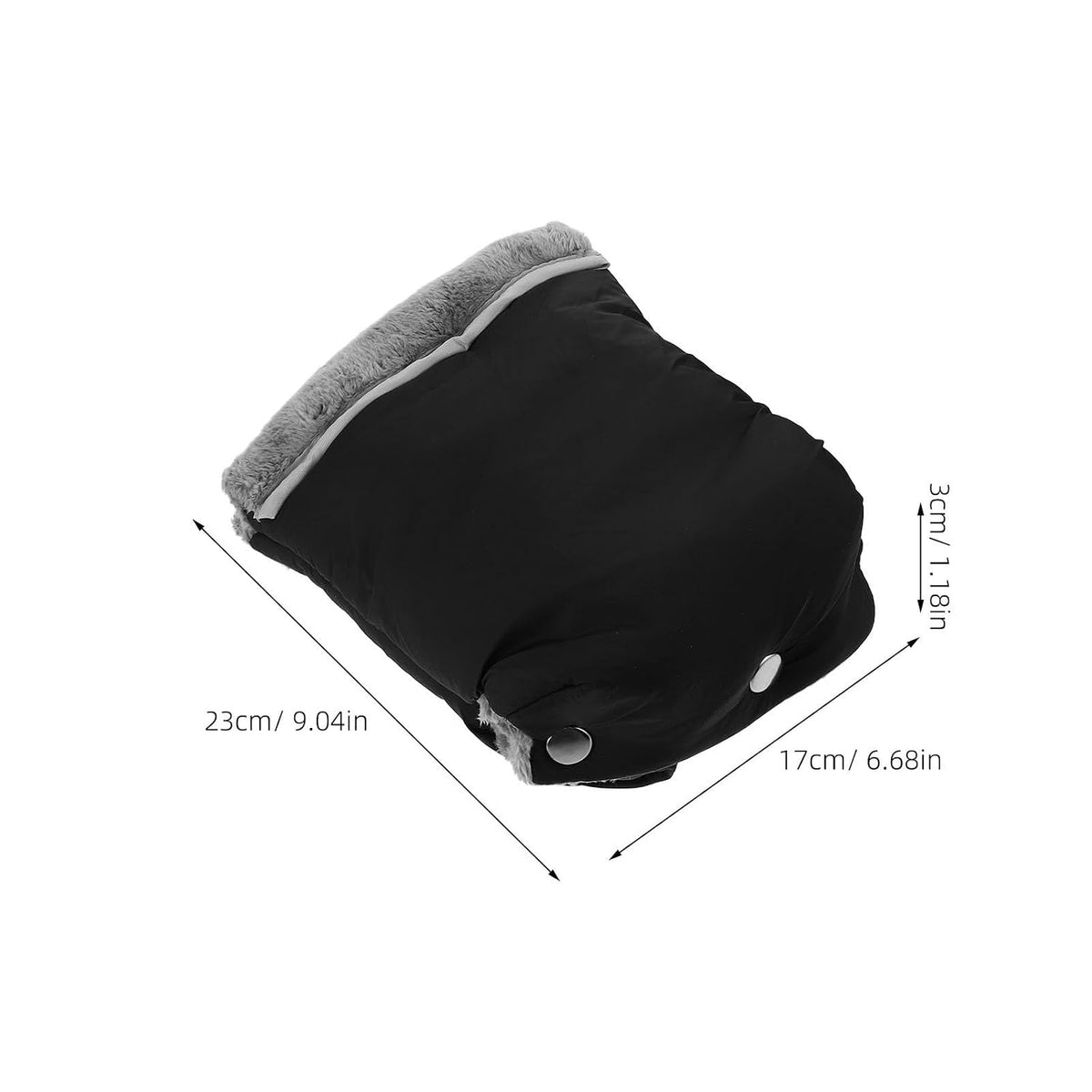 Waterproof Stroller Gloves with Universal Fit Design and Comfortable Grip, Velvet and Nylon Material Hand Muffs for Cold Weather, for Winter Walks with Pushchair or Stroller