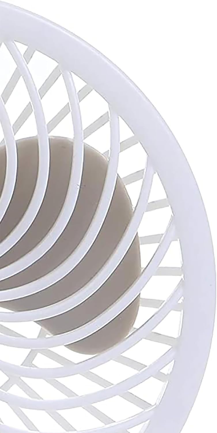 Caged Deluxe EZY-Fit Clip-on Fan - with Flexible Neck for Adjustable Air Flow - Perfect for Strollers, Cribs, Wheelchairs, Beach, Camping & Pool - White - 1 Pack