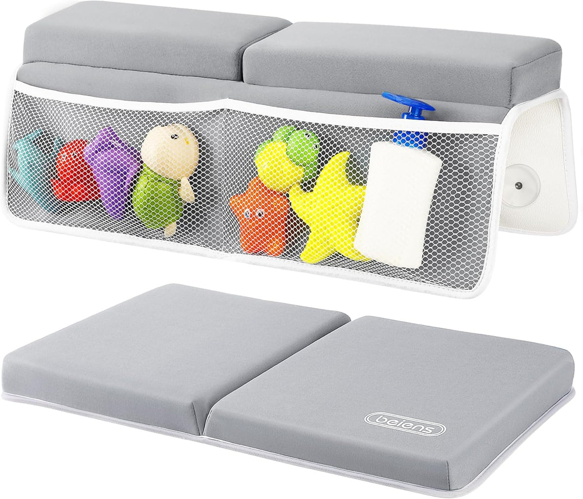 Bath Kneeler and Elbow Rest Pad Set, 1.5 Inch Thick Memory Foam Mat