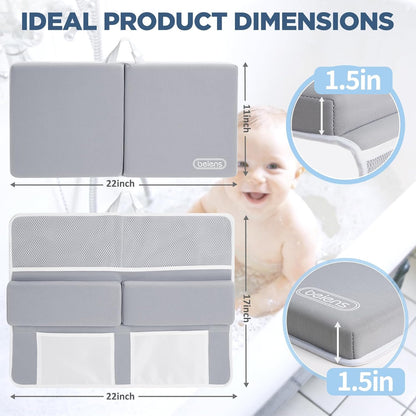 Bath Kneeler and Elbow Rest Pad Set, 1.5 Inch Thick Memory Foam Mat