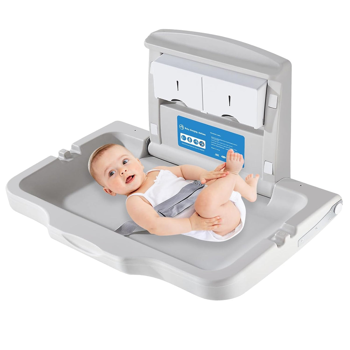 Wall Mounted Baby Changing Station for Public Restrooms