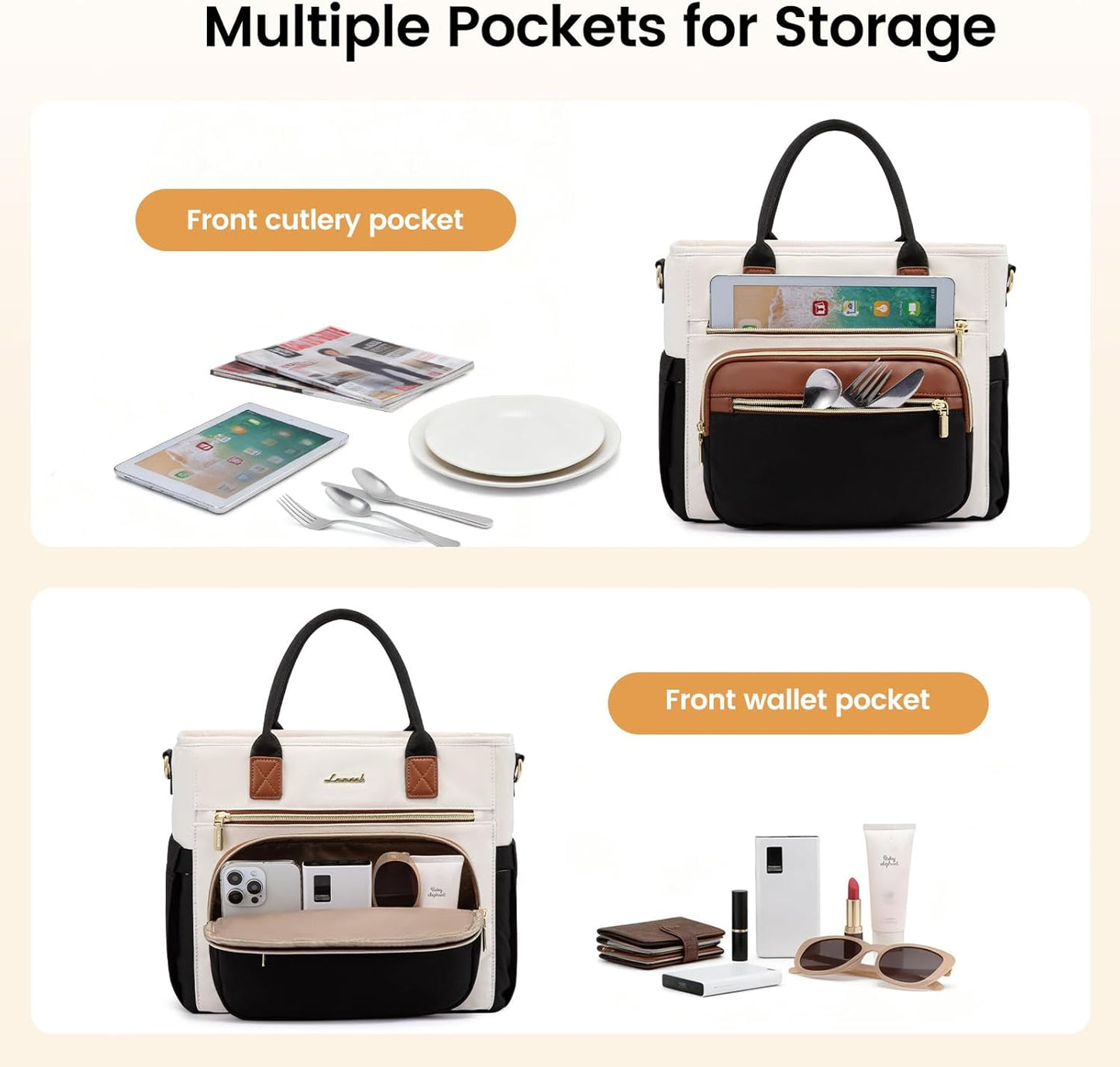 Insulated Lunch Box for Women,Large Adult Lunch Cooler Bag Women | Wide Opening Leakproof Cooler Bag with Cup Holder,Lunch Teacher Tote Bag for Work,Picnic,Beach,Family,College,Gift,13L - Colors A