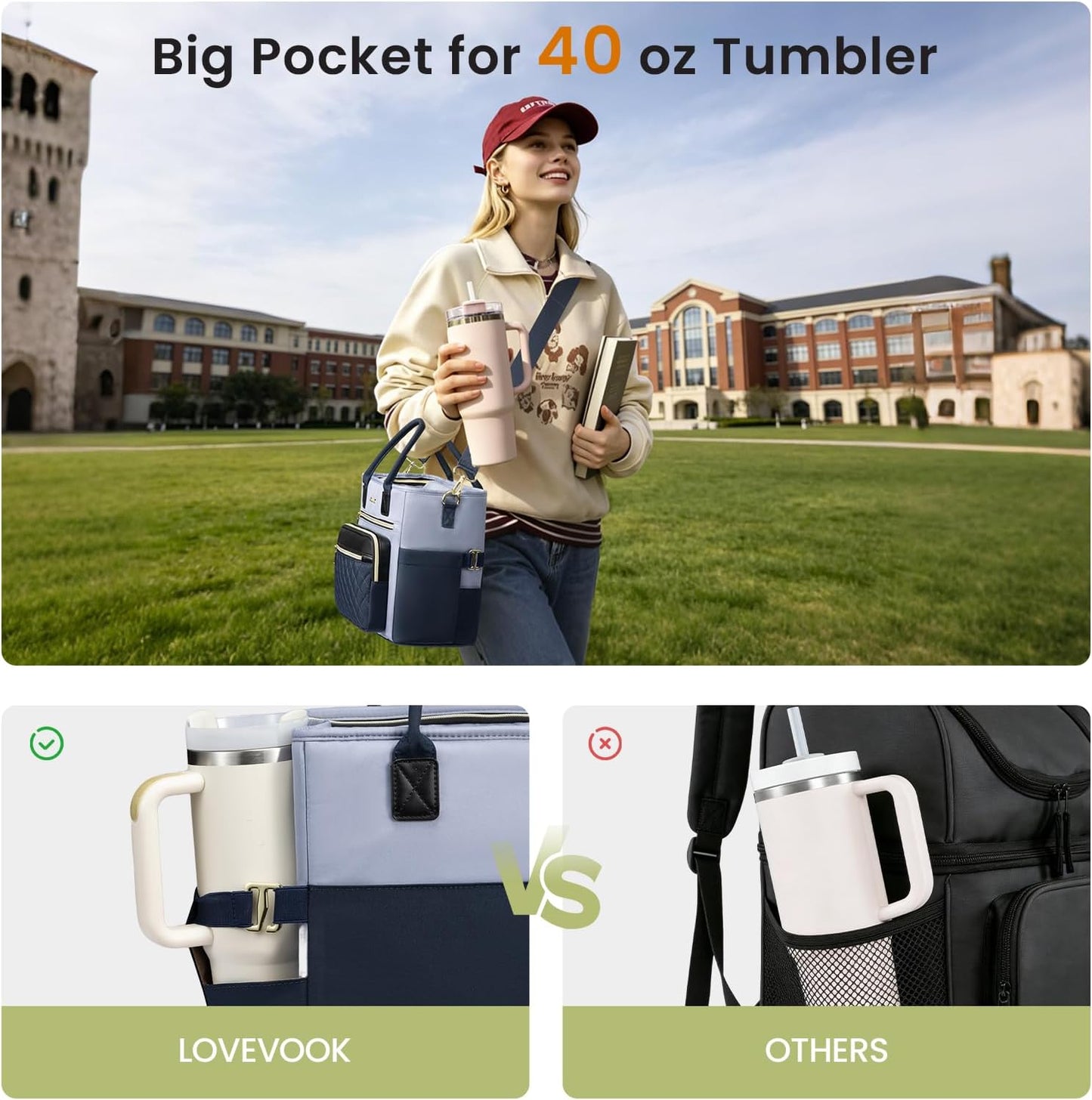 Insulated Lunch Box for Women,Large Adult Lunch Cooler Bag Women | Wide Opening Leakproof Cooler Bag with Cup Holder,Lunch Teacher Tote Bag for Work,Picnic,Beach,Family,College,Gift,13L - Colors A