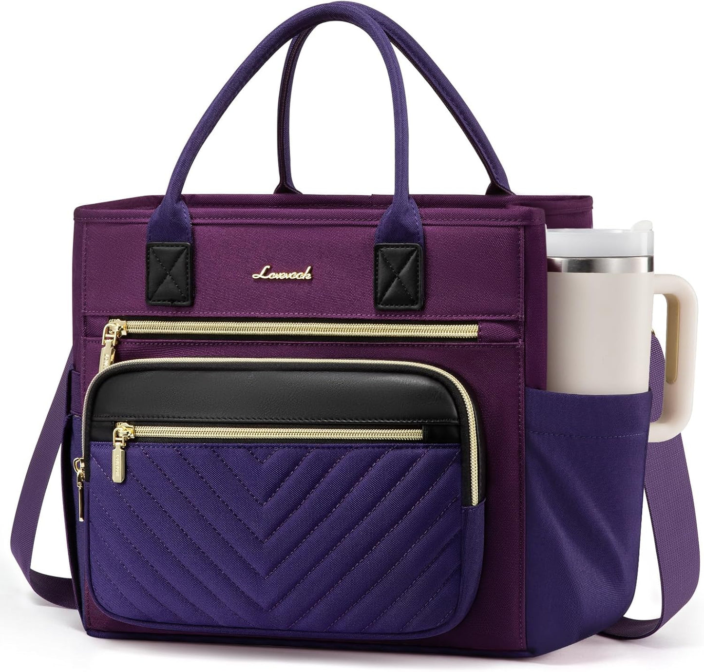 Insulated Lunch Box for Women,Large Adult Lunch Cooler Bag Women | Wide Opening Leakproof Cooler Bag with Cup Holder,Lunch Teacher Tote Bag for Work,Picnic,Beach,Family,College,Gift,13L - Colors A