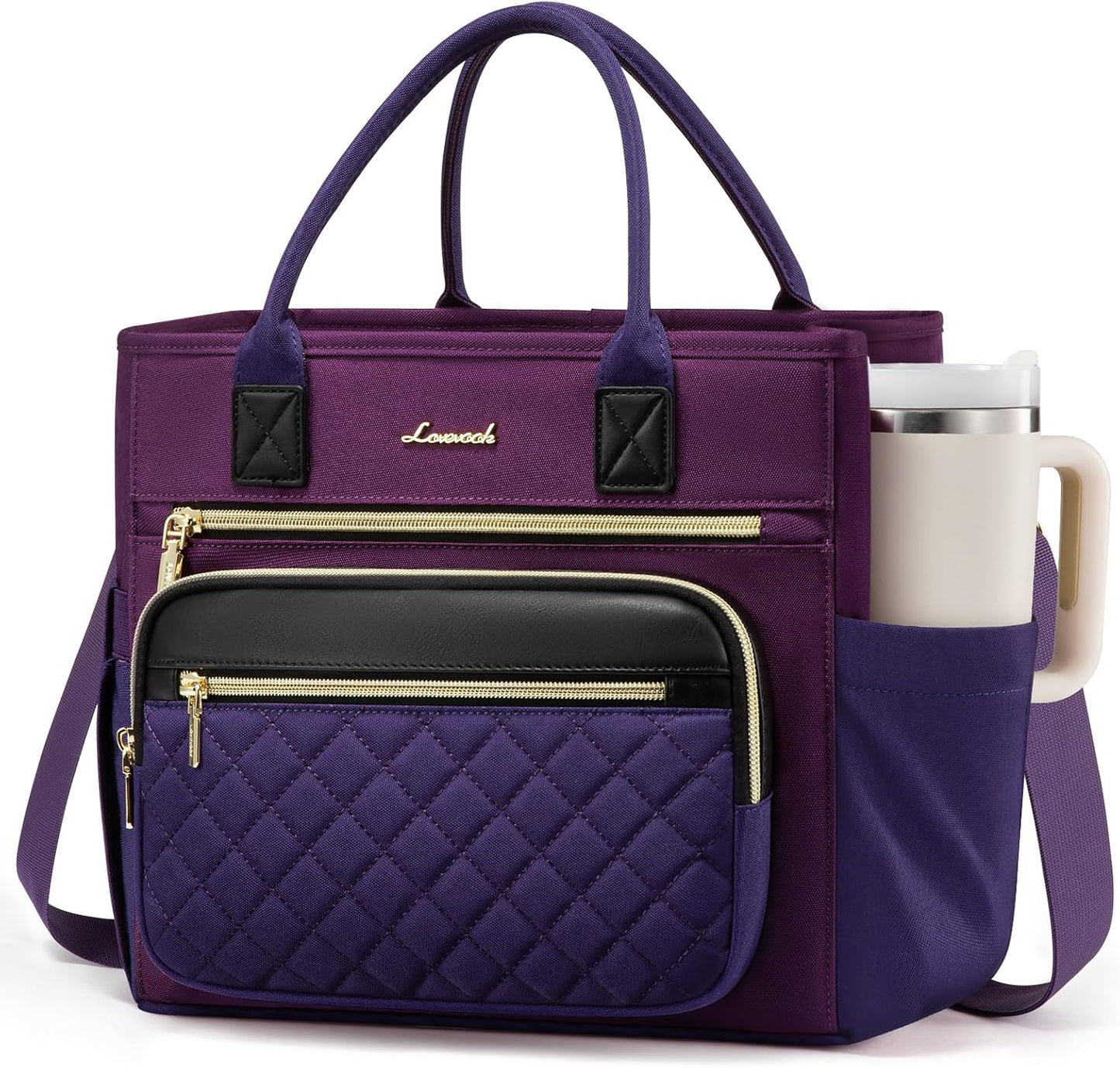 Insulated Lunch Box for Women,Large Adult Lunch Cooler Bag Women | Wide Opening Leakproof Cooler Bag with Cup Holder,Lunch Teacher Tote Bag for Work,Picnic,Beach,Family,College,Gift,13L - Colors A