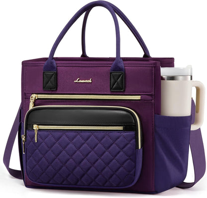 Insulated Lunch Box for Women,Large Adult Lunch Cooler Bag Women | Wide Opening Leakproof Cooler Bag with Cup Holder,Lunch Teacher Tote Bag for Work,Picnic,Beach,Family,College,Gift,13L - Colors A