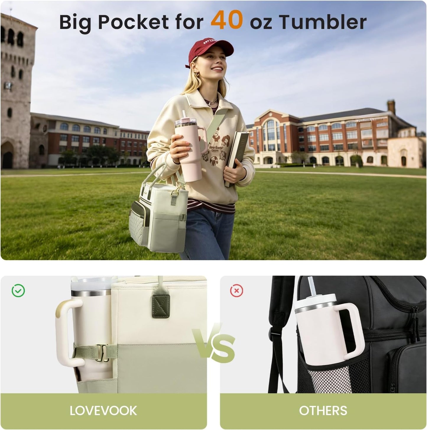 Insulated Lunch Box for Women,Large Adult Lunch Cooler Bag Women | Wide Opening Leakproof Cooler Bag with Cup Holder,Lunch Teacher Tote Bag for Work,Picnic,Beach,Family,College,Gift,13L - Colors A