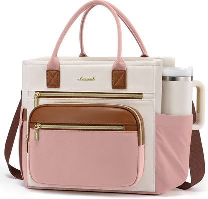 Insulated Lunch Box for Women,Large Adult Lunch Cooler Bag Women | Wide Opening Leakproof Cooler Bag with Cup Holder,Lunch Teacher Tote Bag for Work,Picnic,Beach,Family,College,Gift,13L - Colors A
