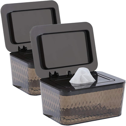 Wipes Dispenser Seal-Designed Wipe Dispenser Holder Wipes Case Box for Bathroom Keep Wipes Fresh, Dust-Proof & Non-Slip