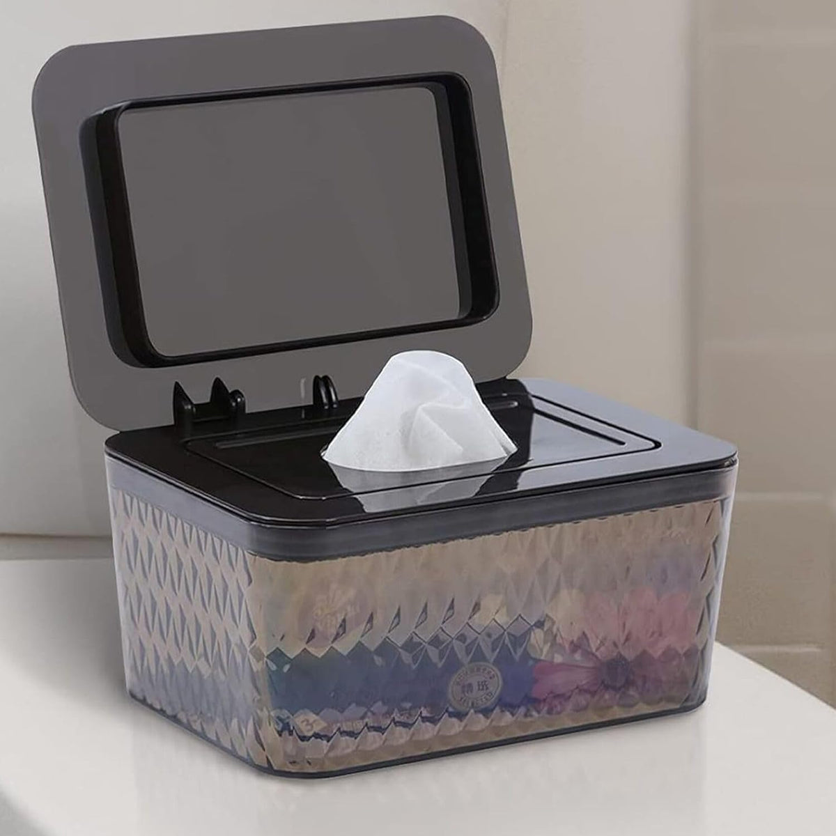 Wipes Dispenser Seal-Designed Wipe Dispenser Holder Wipes Case Box for Bathroom Keep Wipes Fresh, Dust-Proof & Non-Slip