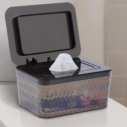 Wipes Dispenser Seal-Designed Wipe Dispenser Holder Wipes Case Box for Bathroom Keep Wipes Fresh, Dust-Proof & Non-Slip