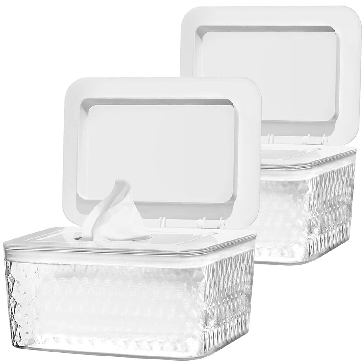 Wipes Dispenser Seal-Designed Wipe Dispenser Holder Wipes Case Box for Bathroom Keep Wipes Fresh, Dust-Proof & Non-Slip