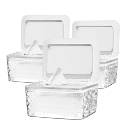 Wipes Dispenser Seal-Designed Wipe Dispenser Holder Wipes Case Box for Bathroom Keep Wipes Fresh, Dust-Proof & Non-Slip