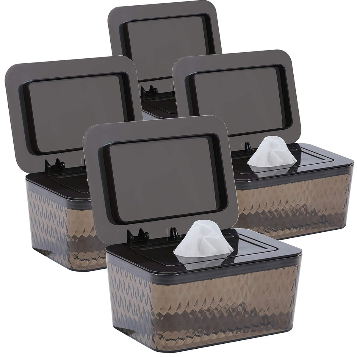 Wipes Dispenser Seal-Designed Wipe Dispenser Holder Wipes Case Box for Bathroom Keep Wipes Fresh, Dust-Proof & Non-Slip