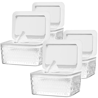 Wipes Dispenser Seal-Designed Wipe Dispenser Holder Wipes Case Box for Bathroom Keep Wipes Fresh, Dust-Proof & Non-Slip
