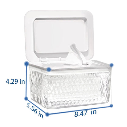 Wipes Dispenser Seal-Designed Wipe Dispenser Holder Wipes Case Box for Bathroom Keep Wipes Fresh, Dust-Proof & Non-Slip