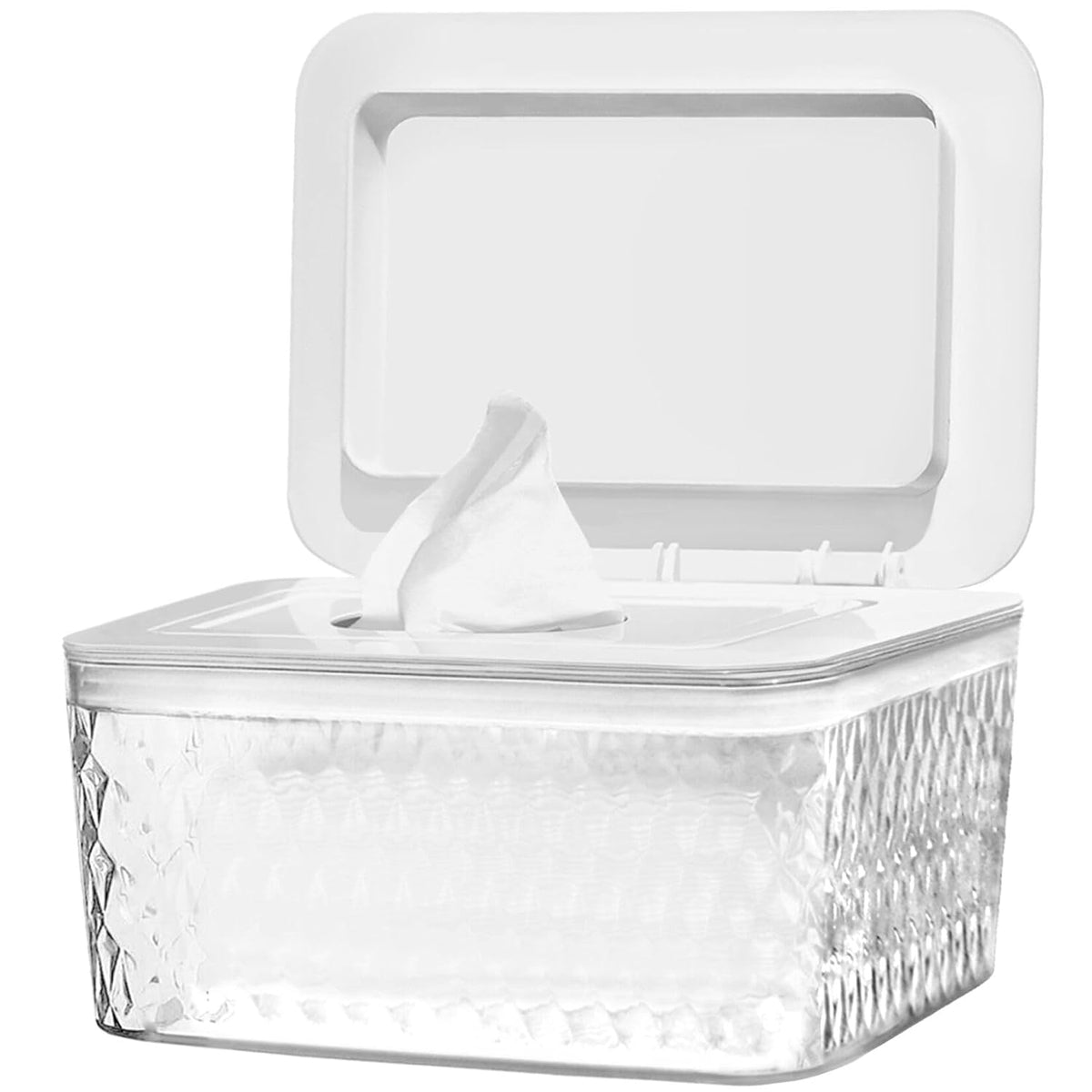 Wipes Dispenser Seal-Designed Wipe Dispenser Holder Wipes Case Box for Bathroom Keep Wipes Fresh, Dust-Proof & Non-Slip