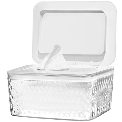 Wipes Dispenser Seal-Designed Wipe Dispenser Holder Wipes Case Box for Bathroom Keep Wipes Fresh, Dust-Proof & Non-Slip