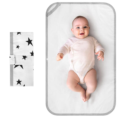Portable Diaper Changing Pad, Foldable Waterproof Baby Changing Mat for Diaper Bag, Compact, Lightweight, Baby Changing Mat for Travel