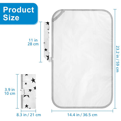 Portable Diaper Changing Pad, Foldable Waterproof Baby Changing Mat for Diaper Bag, Compact, Lightweight, Baby Changing Mat for Travel
