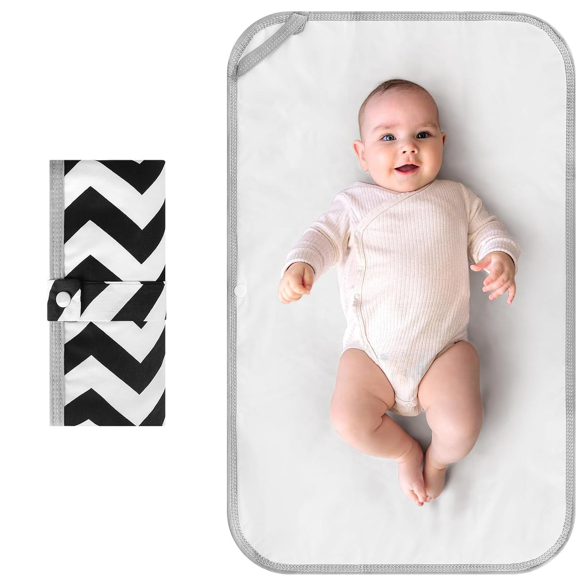 Portable Diaper Changing Pad, Foldable Waterproof Baby Changing Mat for Diaper Bag, Compact, Lightweight, Baby Changing Mat for Travel