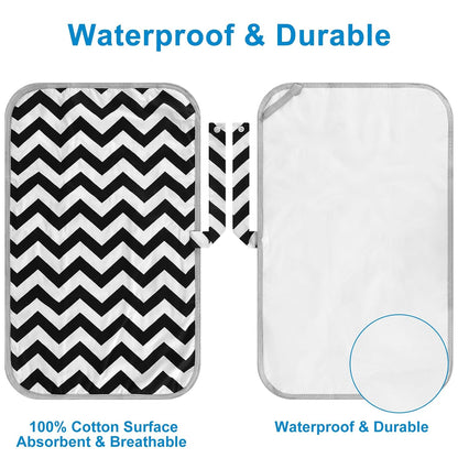 Portable Diaper Changing Pad, Foldable Waterproof Baby Changing Mat for Diaper Bag, Compact, Lightweight, Baby Changing Mat for Travel