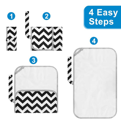 Portable Diaper Changing Pad, Foldable Waterproof Baby Changing Mat for Diaper Bag, Compact, Lightweight, Baby Changing Mat for Travel