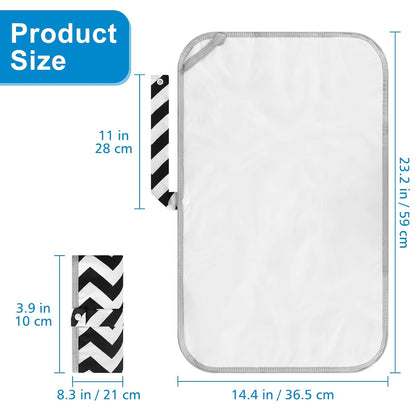 Portable Diaper Changing Pad, Foldable Waterproof Baby Changing Mat for Diaper Bag, Compact, Lightweight, Baby Changing Mat for Travel