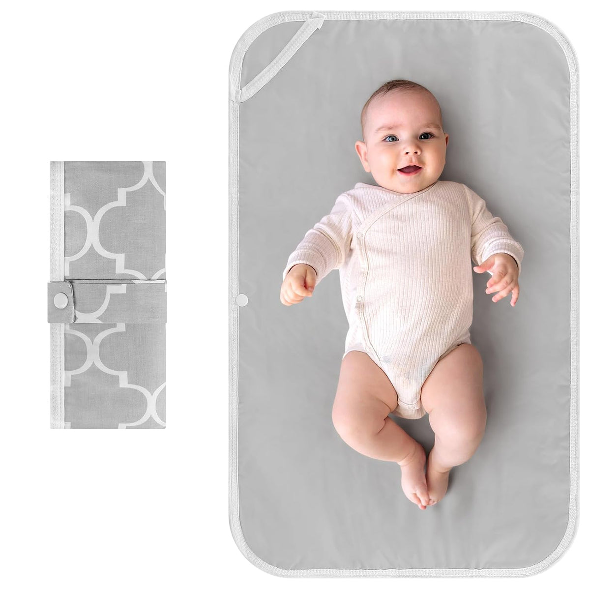 Portable Diaper Changing Pad, Foldable Waterproof Baby Changing Mat for Diaper Bag, Compact, Lightweight, Baby Changing Mat for Travel