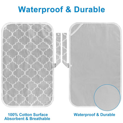 Portable Diaper Changing Pad, Foldable Waterproof Baby Changing Mat for Diaper Bag, Compact, Lightweight, Baby Changing Mat for Travel