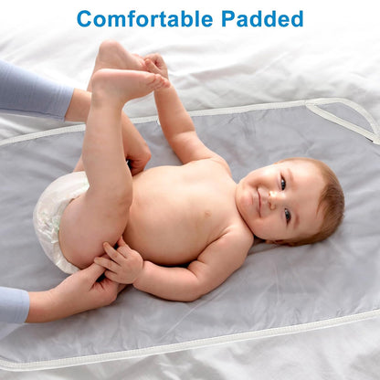 Portable Diaper Changing Pad, Foldable Waterproof Baby Changing Mat for Diaper Bag, Compact, Lightweight, Baby Changing Mat for Travel