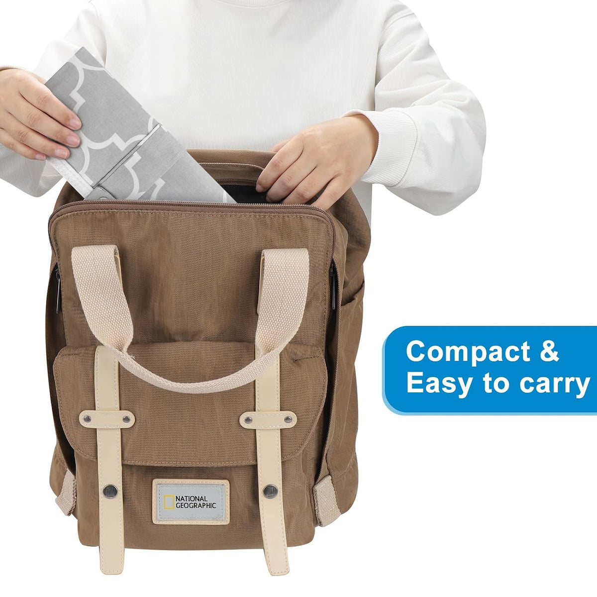 Portable Diaper Changing Pad, Foldable Waterproof Baby Changing Mat for Diaper Bag, Compact, Lightweight, Baby Changing Mat for Travel