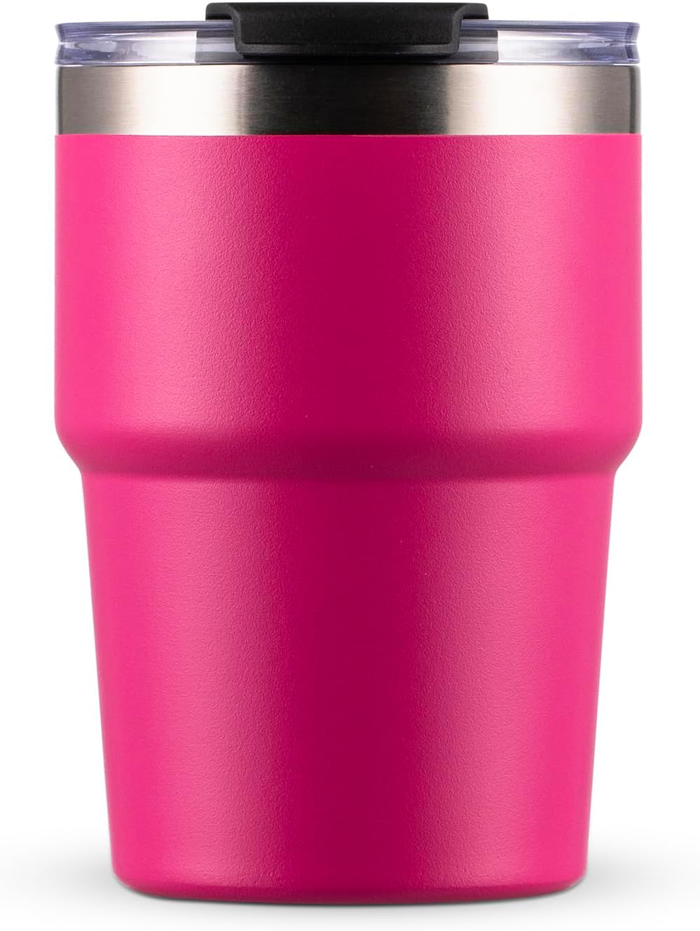 16oz Iced Coffee Cup With Lids, Water Bottle With Straw, Double Layer Vacuum Stainless Steel Insulated Tumbler, Stackable, Cup holder compatibility,Reusable Travel Mug, Blue