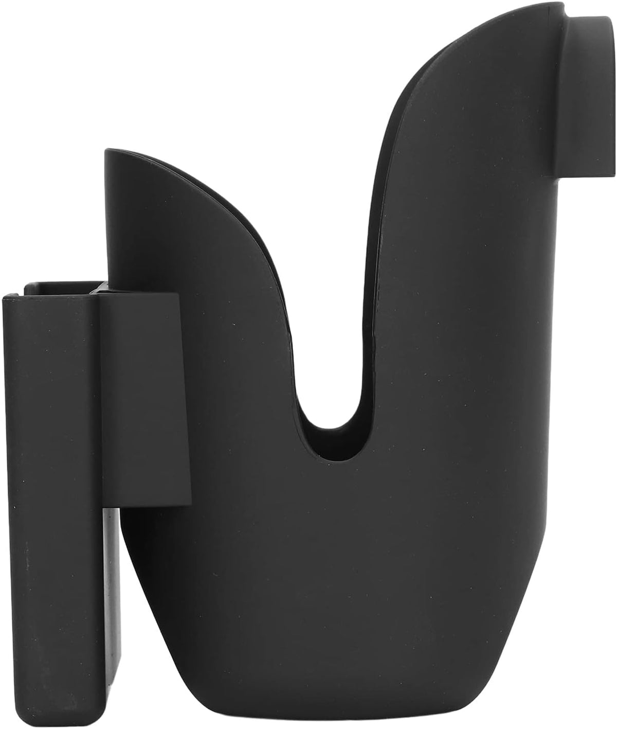 Universal Stroller Cup Holder Adjustable Baby Carriage Bottle Holder with Phone Slot Silicone Gasket Plastic Organizer for Strollers and Shopping Carts