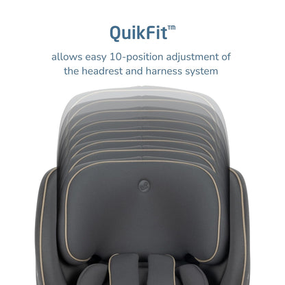 Andi 360 Rotating All-in-One Baby Convertible Car Seat, Rear-Facing, Forward Facing Car Seat, Infant Toddler Booster, Easy Rotation, Tension System, Harness Adjust, Truffle