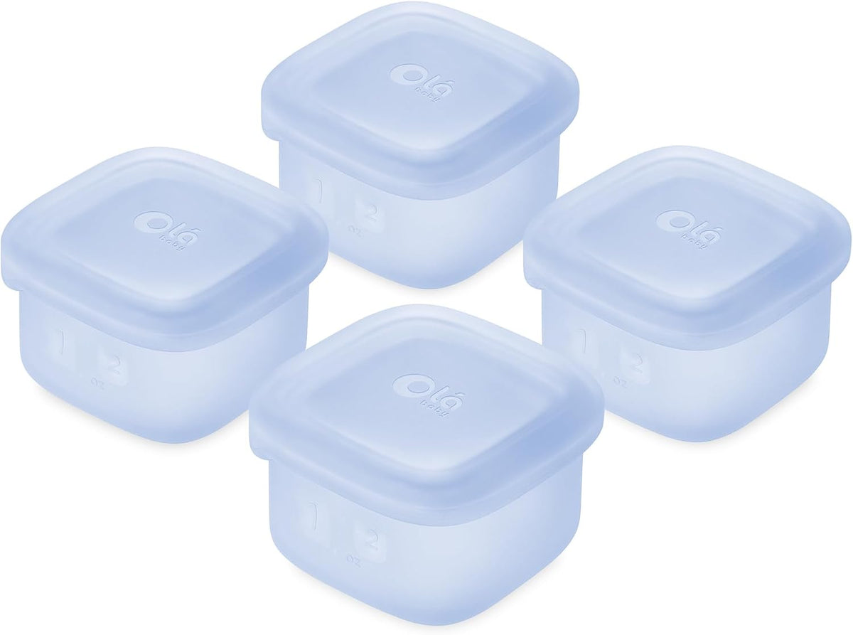Silicone Baby Food Storage Containers 4pk, 2oz (Lilac)