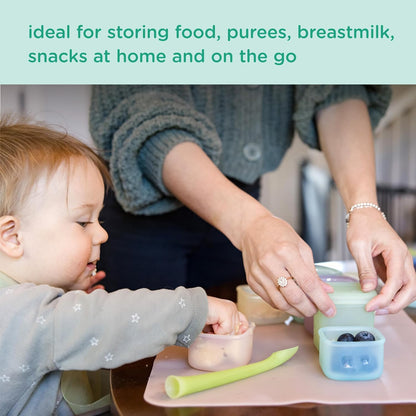 Silicone Baby Food Storage Containers 4pk, 2oz (Lilac)