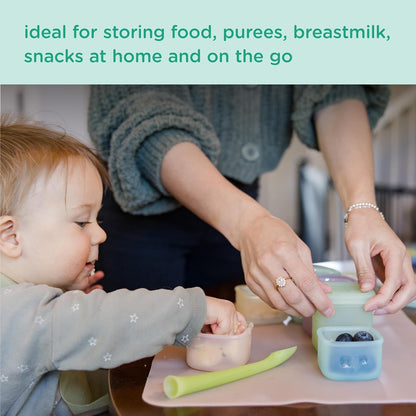 Silicone Baby Food Storage Containers 4pk, 2oz (Lilac)