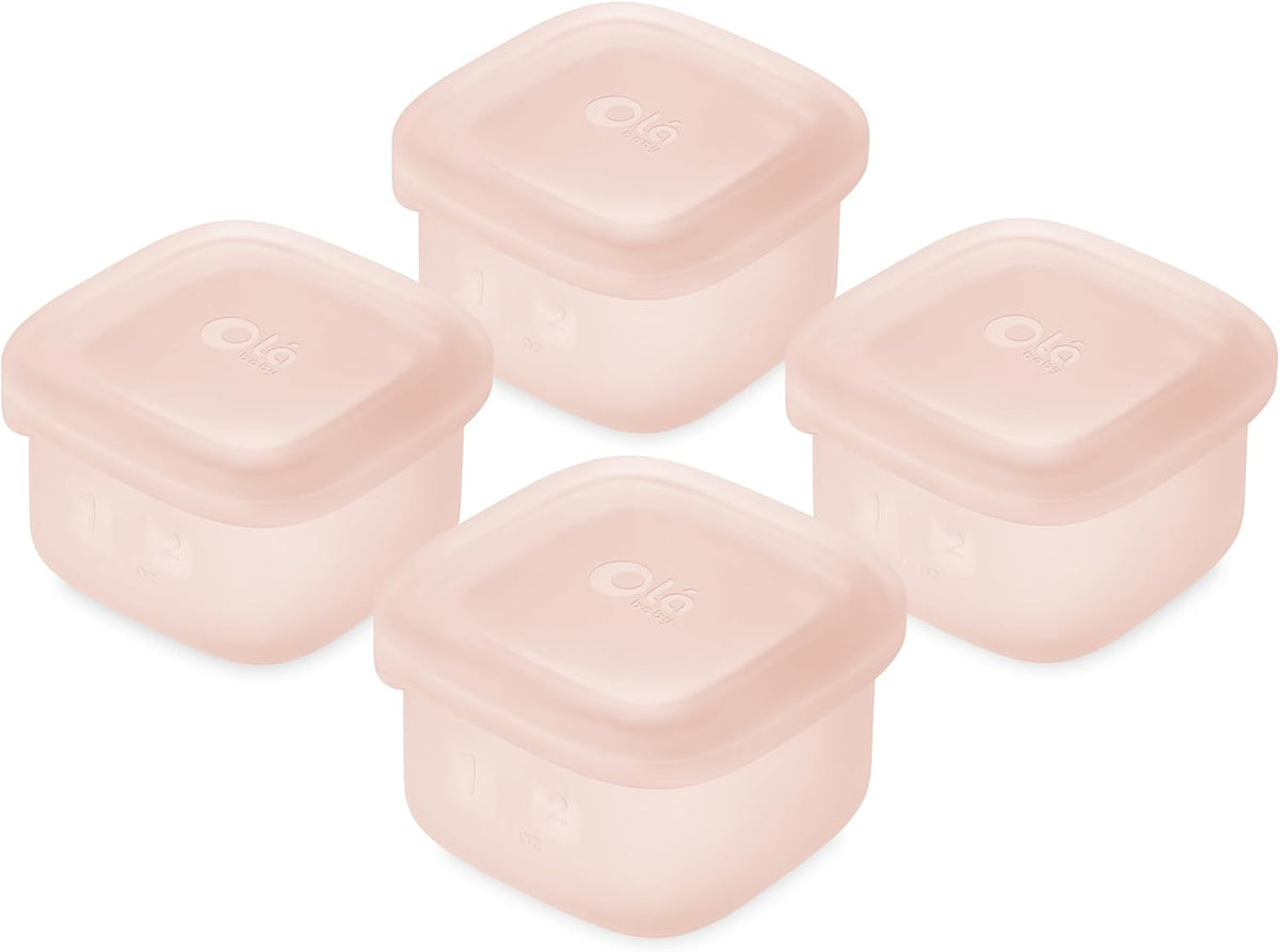 Silicone Baby Food Storage Containers 4pk, 2oz (Lilac)
